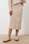 Column knit skirt