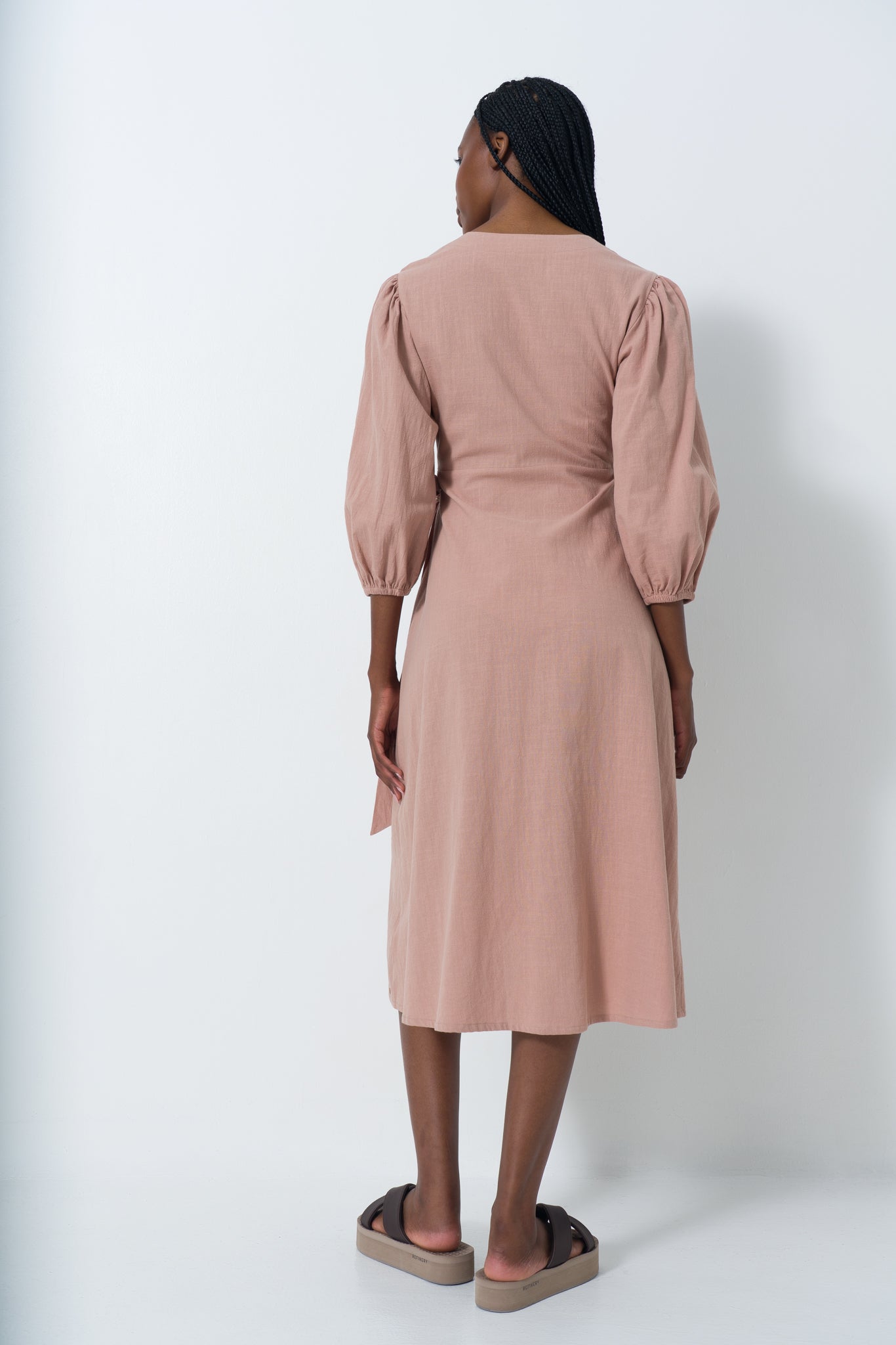 Wrap Midi Dress
