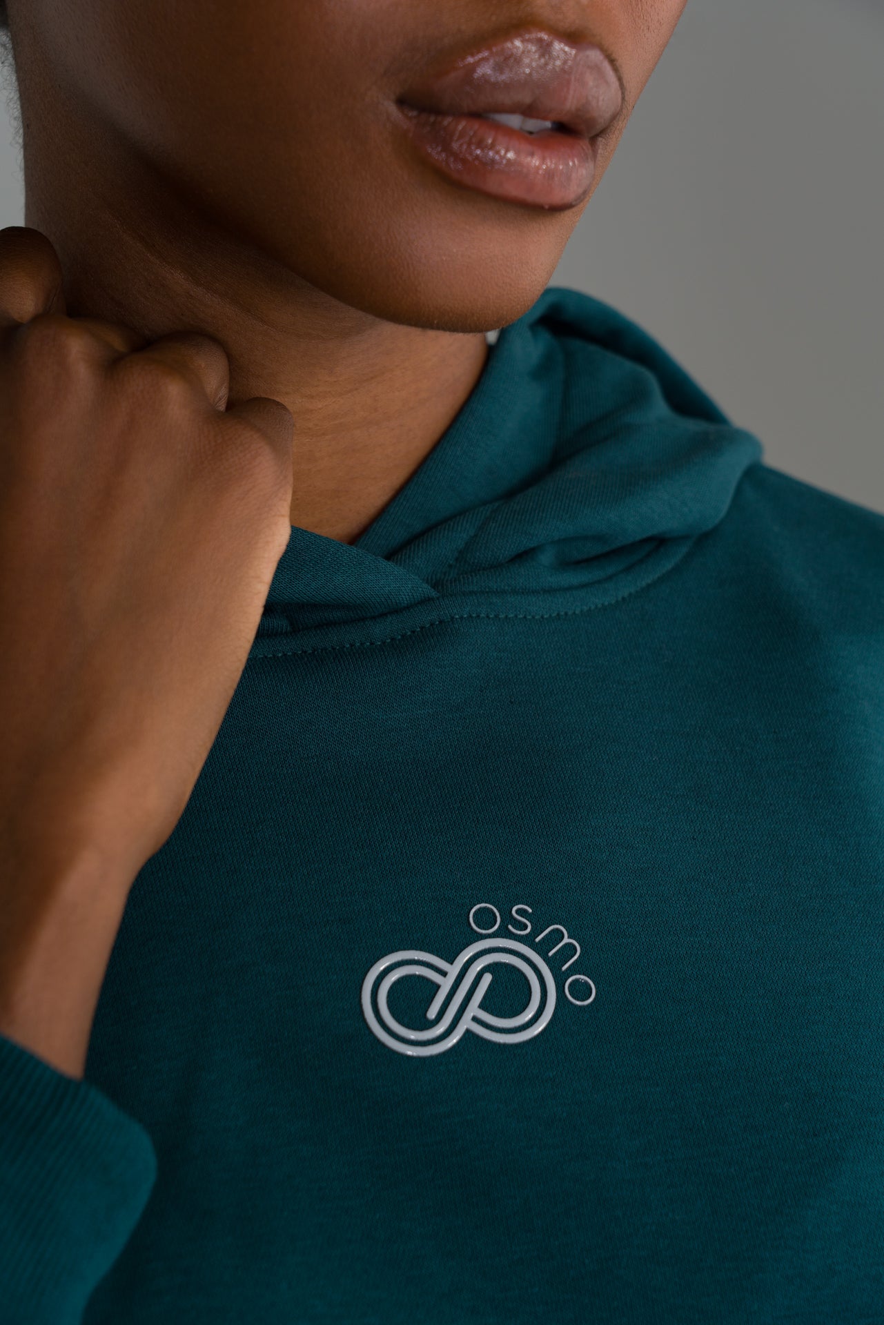 Cropped Fleece Hoodie