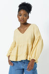 Tiered Sheer Top