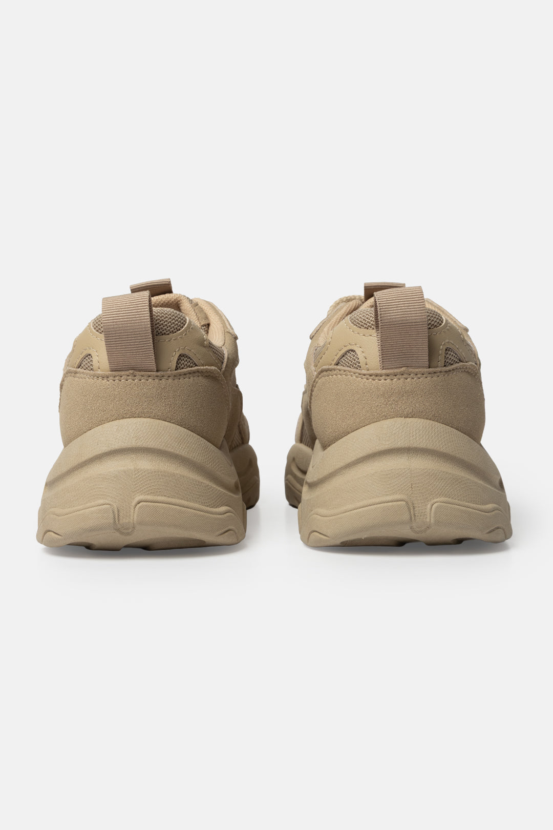 Chunky Mesh Suede Sneakers