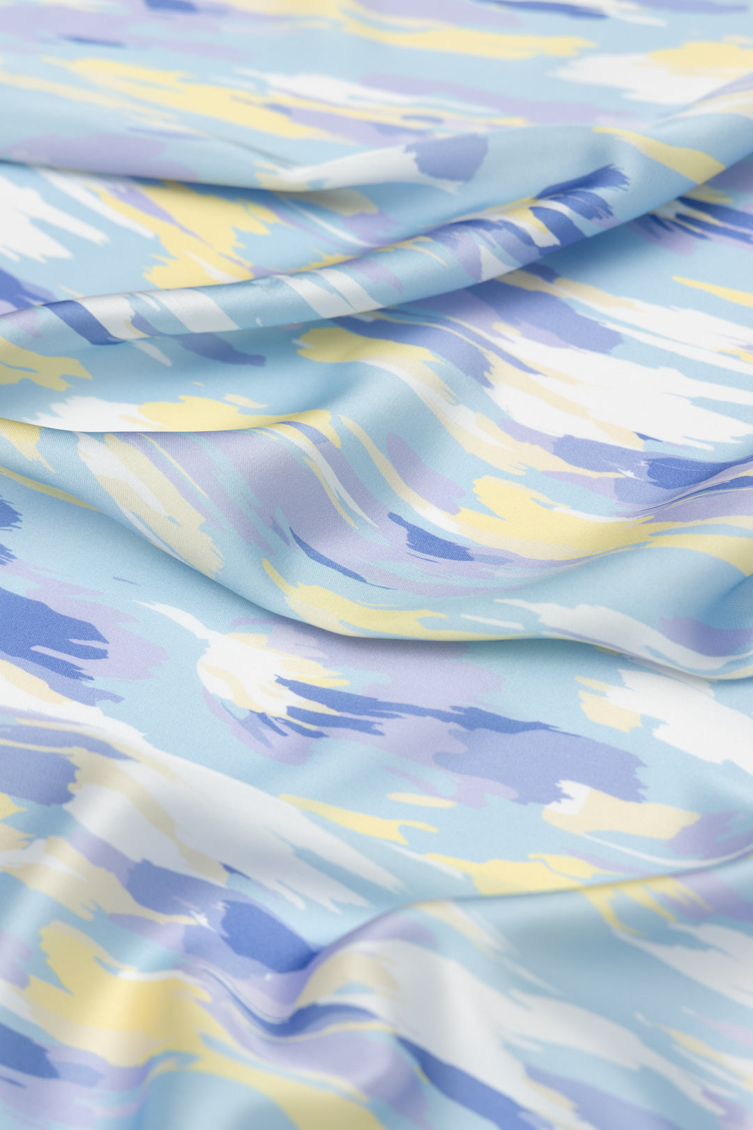 Abstract Print Satin Scarf