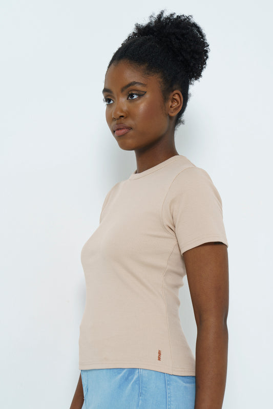 Fitted Rib T-Shirt