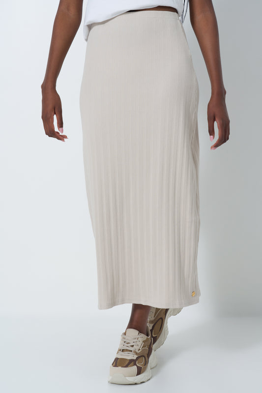 Column Ribbed Skirt