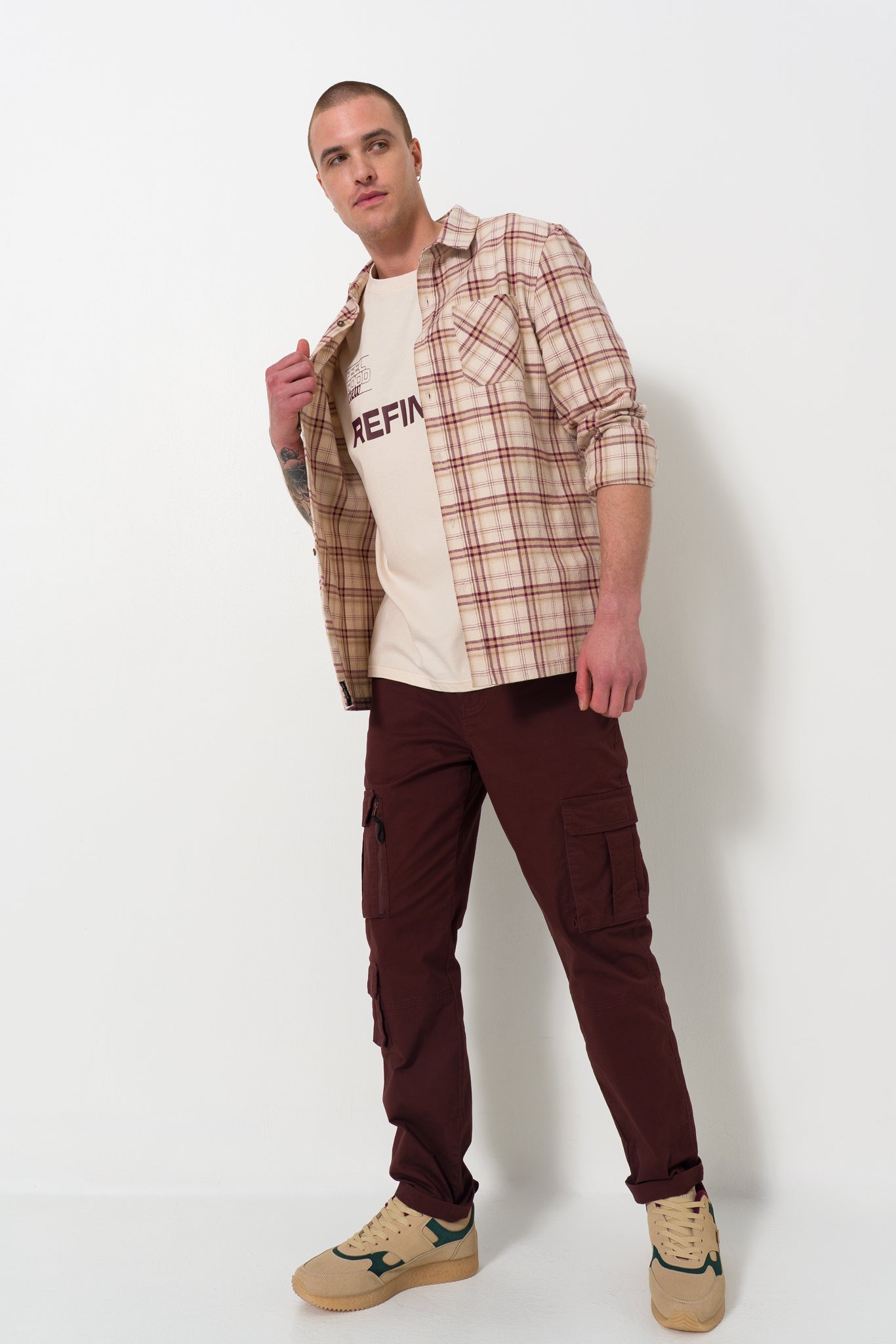 Turn Up Hem Cargo Pants