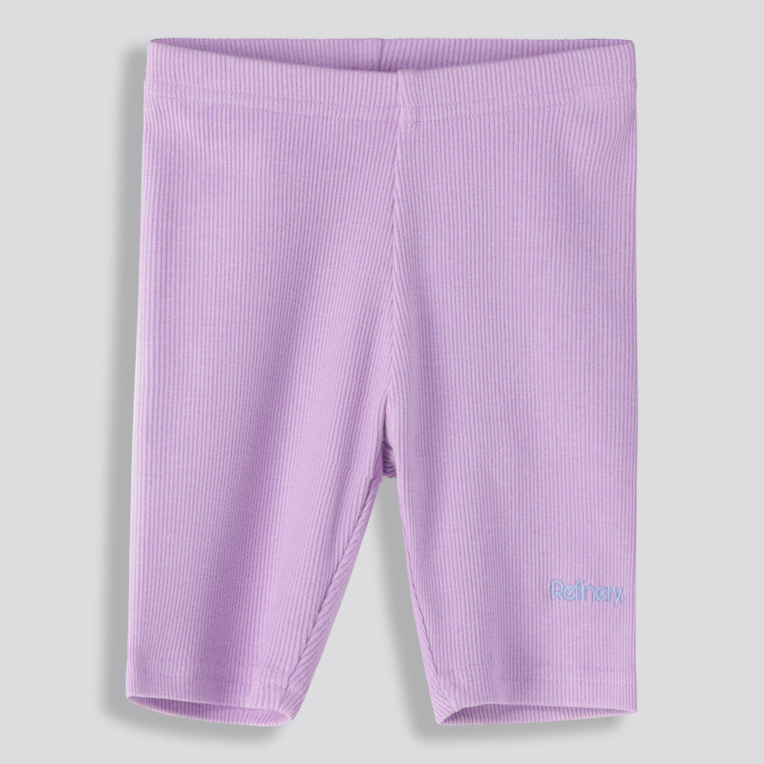 Girls Rib Cycle Short - Lilac