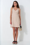 Strappy Wrap Dress