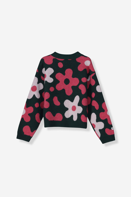 Girls Jacquard Cardigan