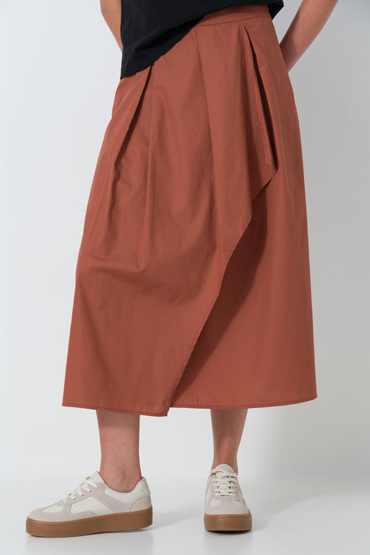 Mock Wrap Skirt