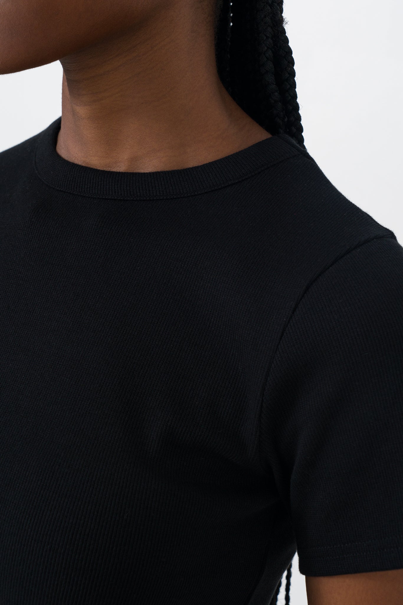 Fitted Ribbed T-Shirt