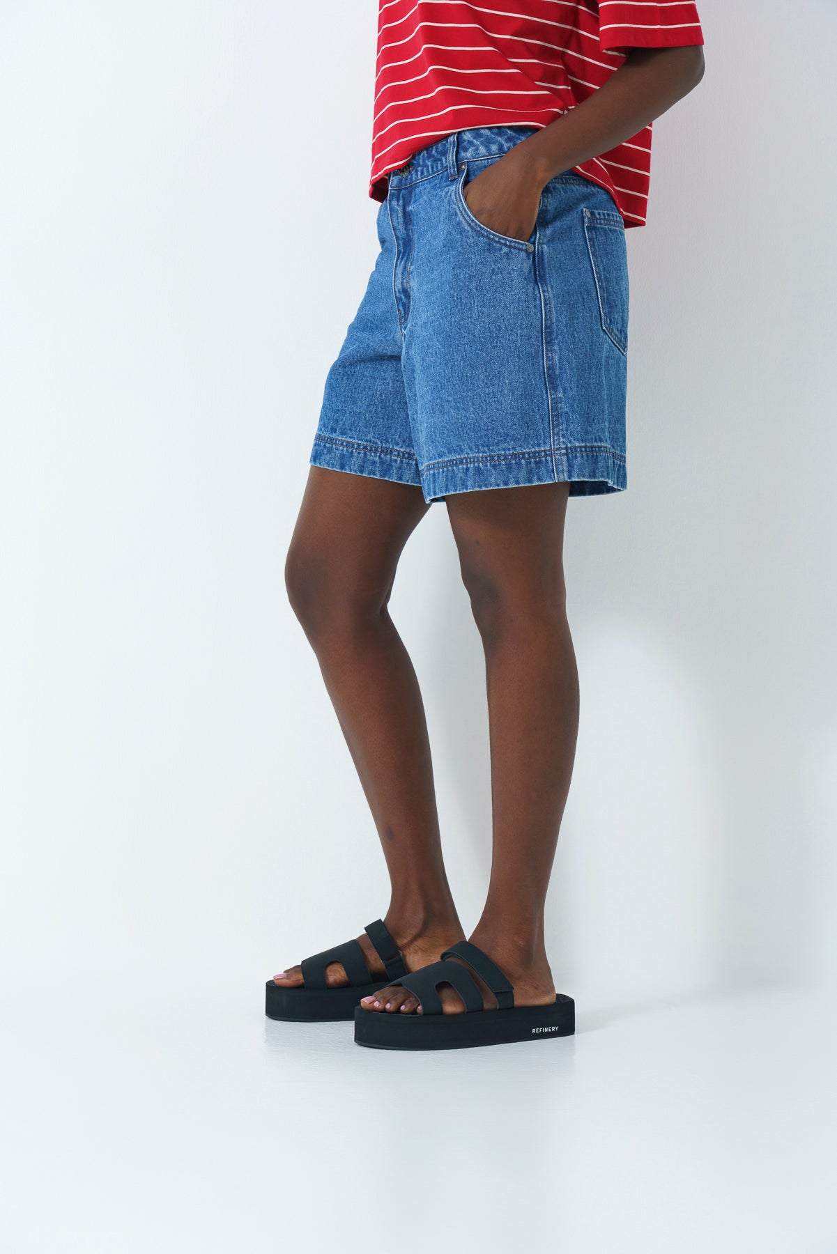 Relaxed Denim Shorts