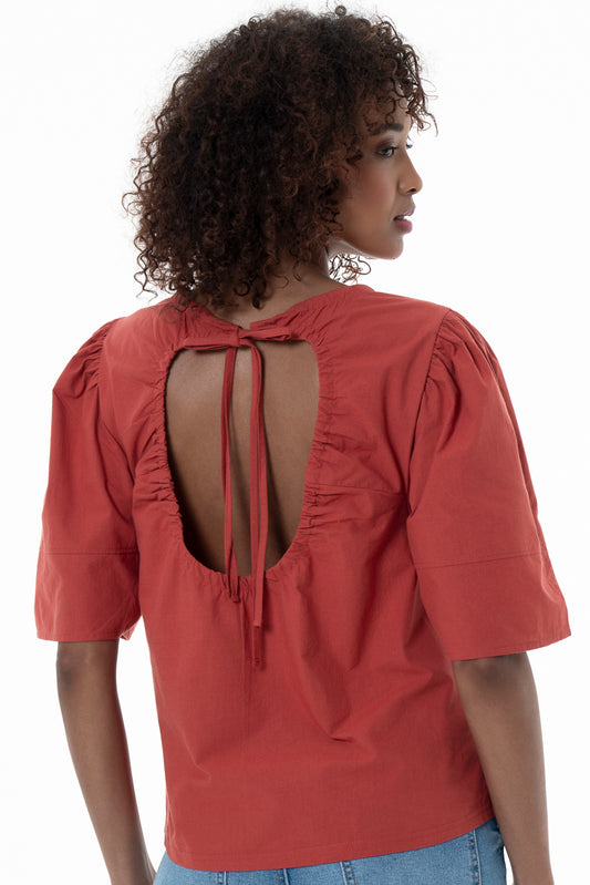 Open Back Detail Top