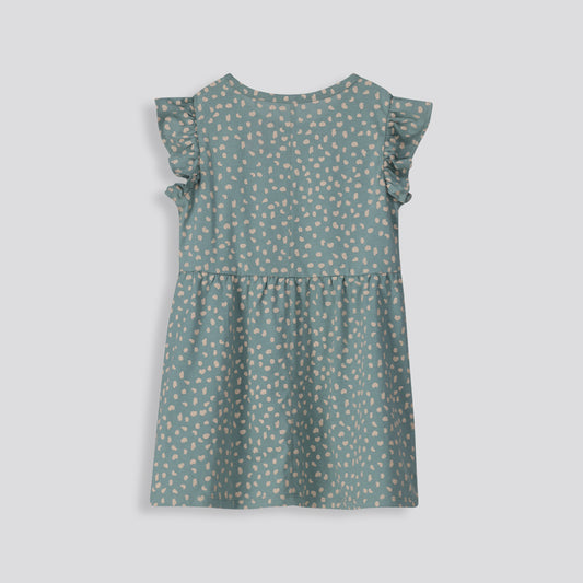Girls Flutter Sleeve Dress