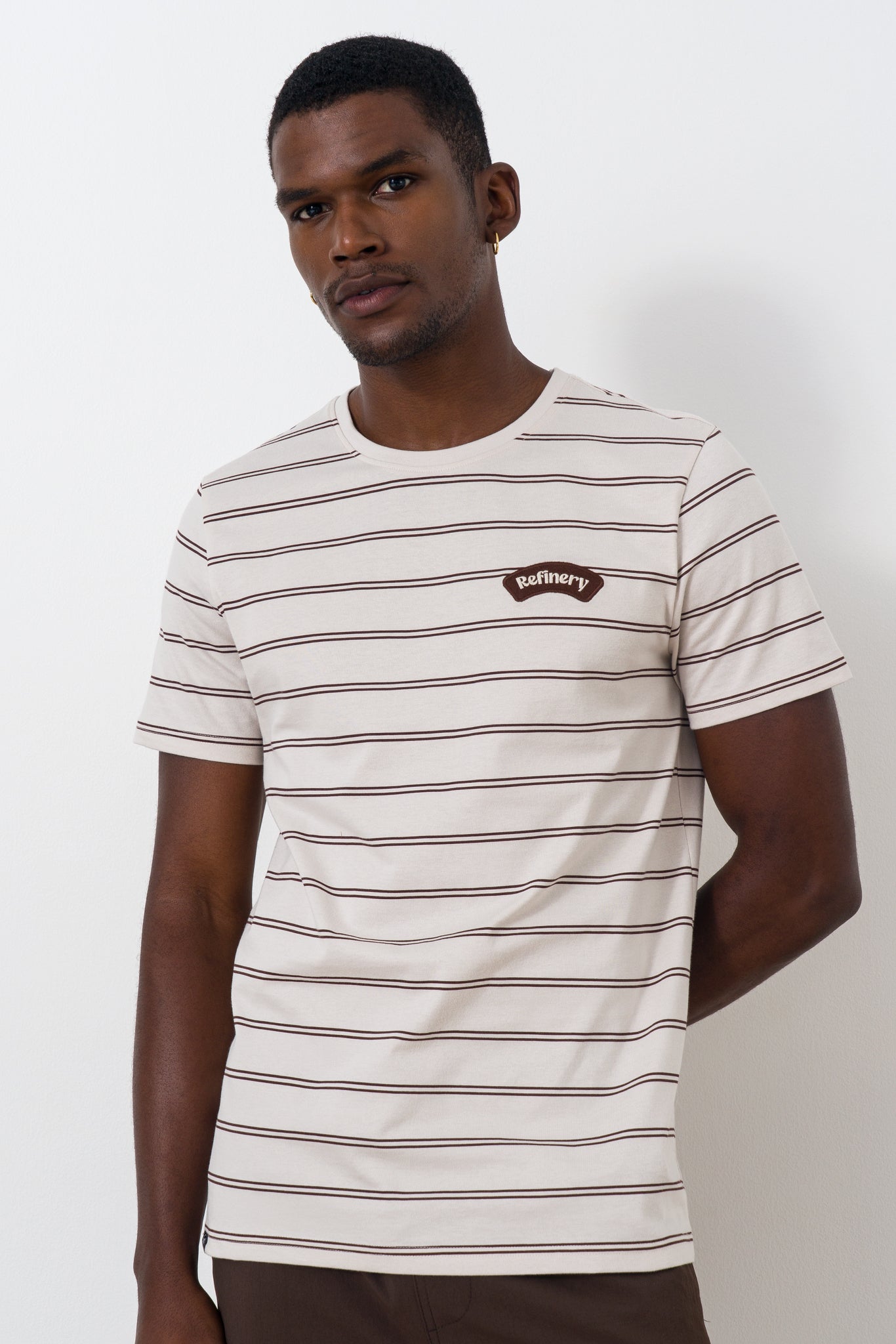 トップス butcher products WIDE STRIPED TEE 42 Striped T-shirt from REFINERY – Refinery
