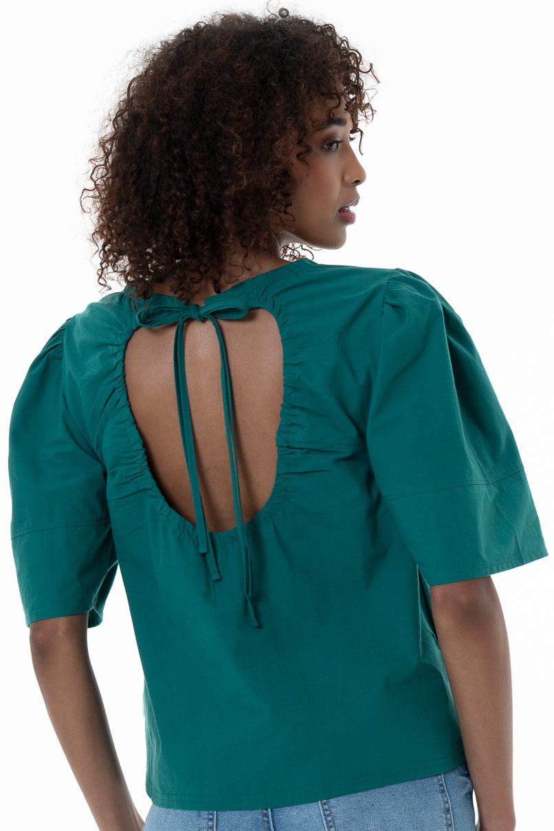 Open Back Detail Top