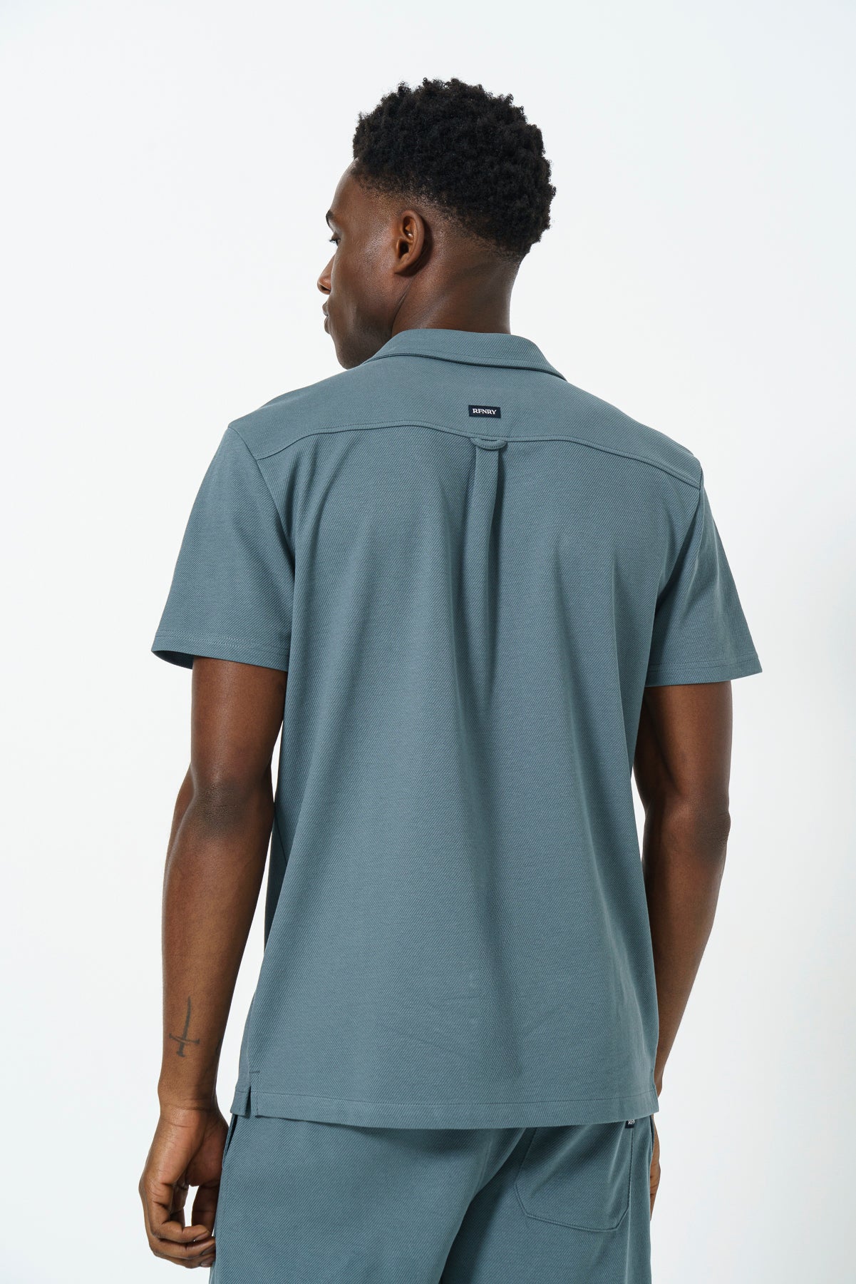 Pique Gladneck Shirt - Petrol