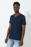 V-Neck T-Shirt - Navy