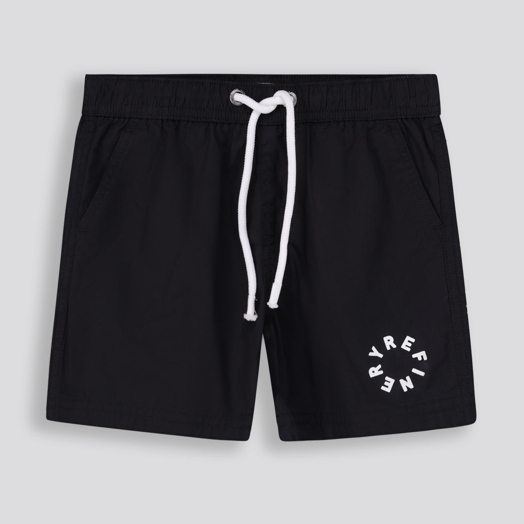 Boys Branded Shorts - Black