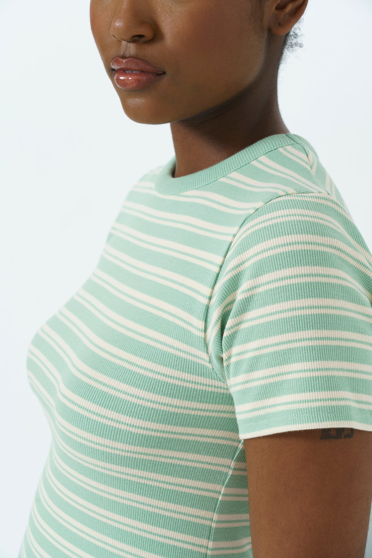 Ribbed Stripe T-Shirt