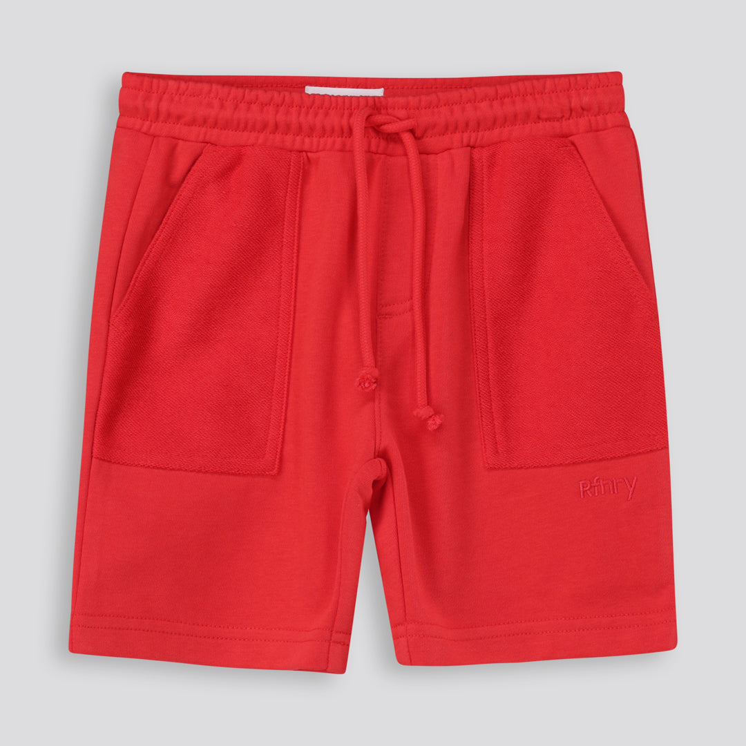 Boys Trackie Shorts Red
