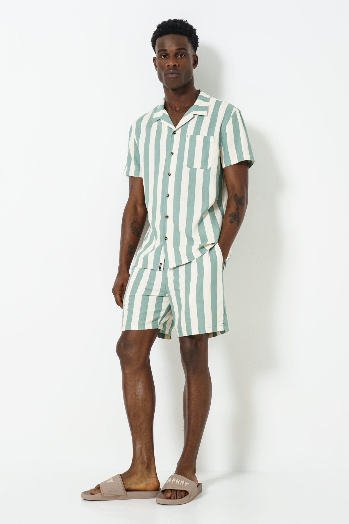 Stripe Pool Short