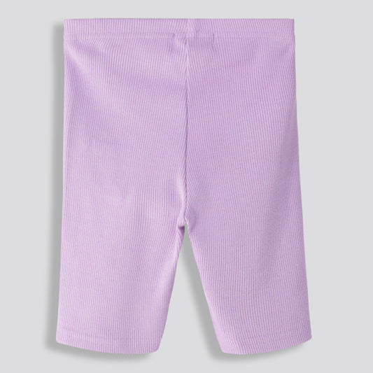 Girls Rib Cycle Short - Lilac