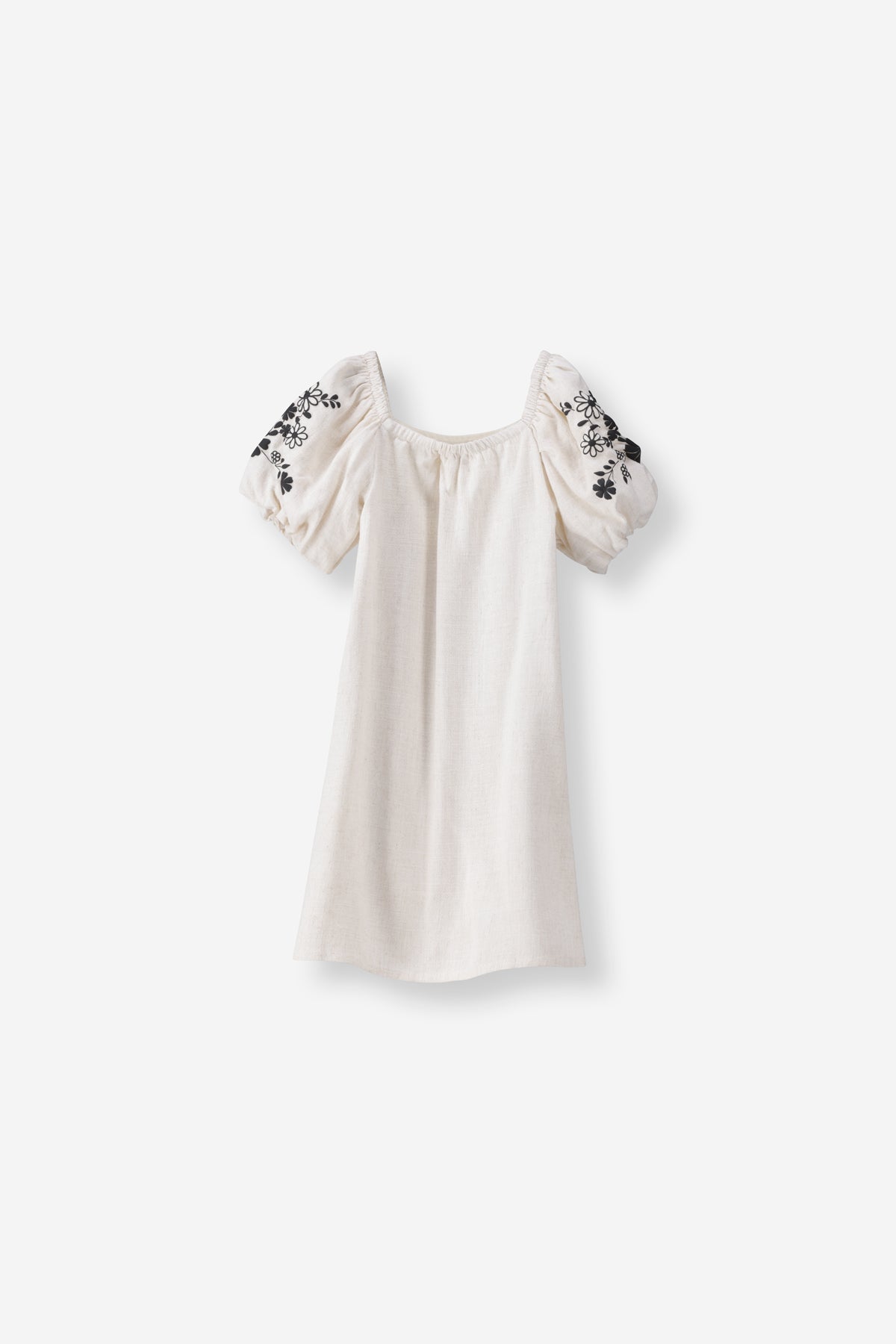 Girls Puff Sleeve Dress