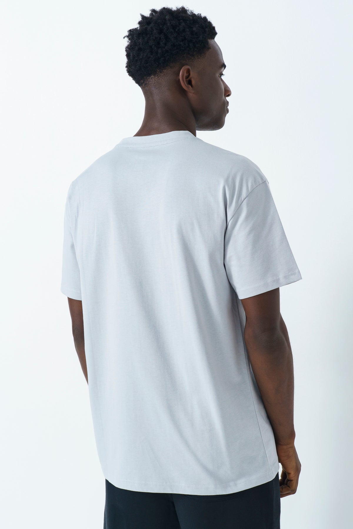 Oversized Pocket T-shirt - Light Grey