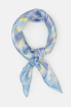 Abstract Print Satin Scarf