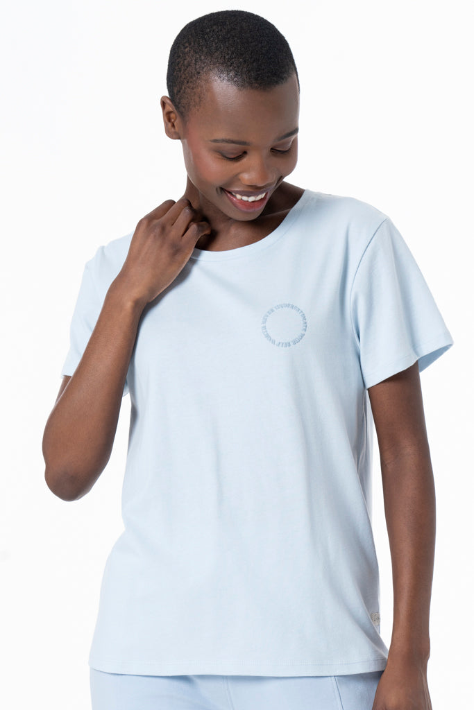 Statement T-Shirt _ 136164 _ Light Blue