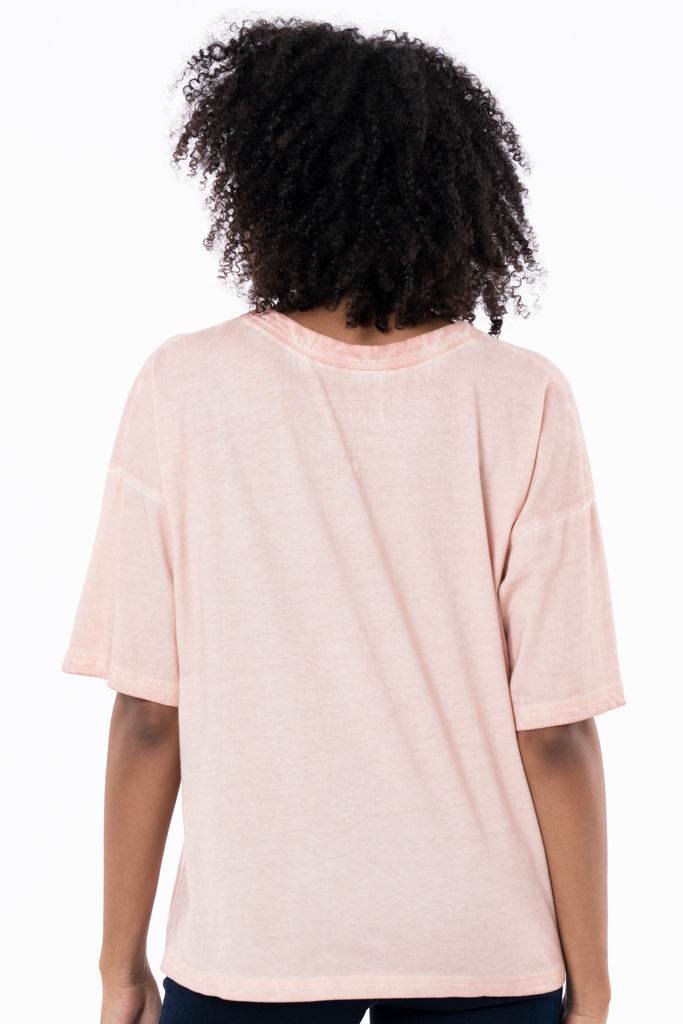 Longer Length T-Shirt _ 132622 _ Light Pink