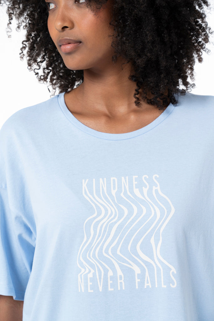 Boyfriend Statement T-Shirt _ 134662 _ Blue
