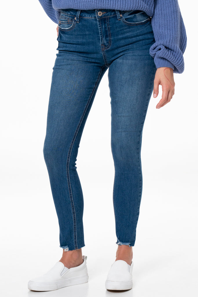 Rf12 Mid-Rise Skinny Jeans _ 137413 _ Mid Wash