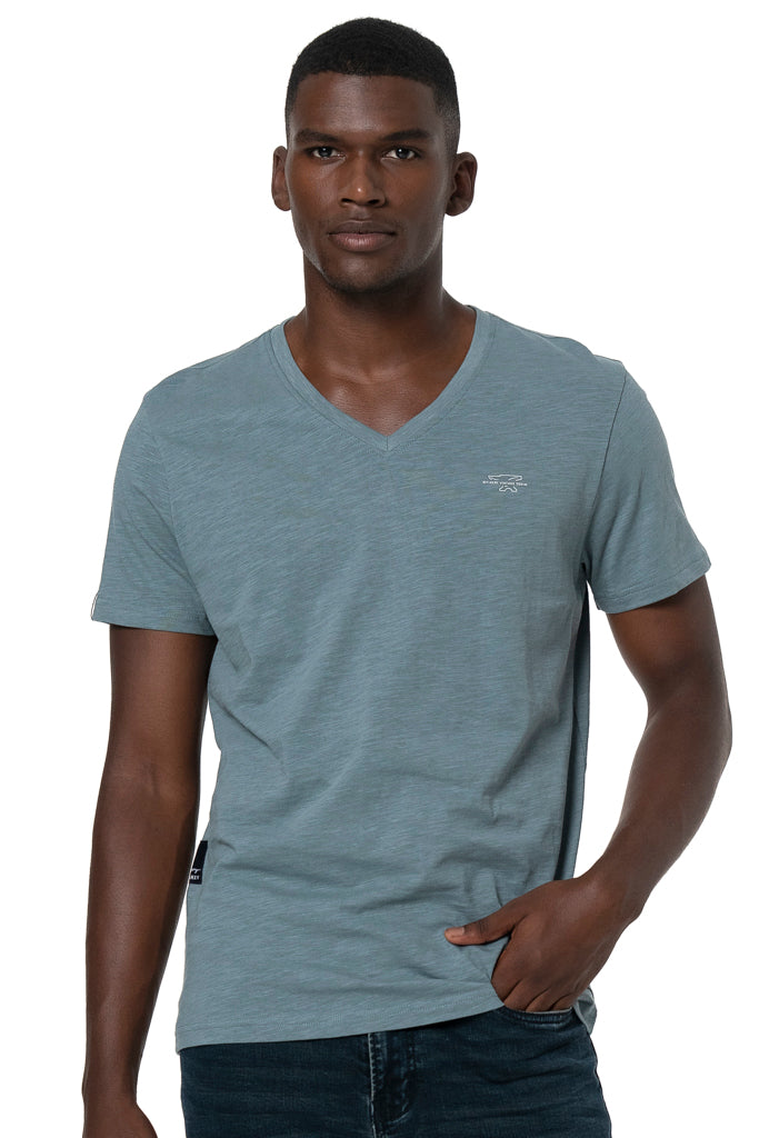 V-Neck T-Shirt _ 137175 _ Blue