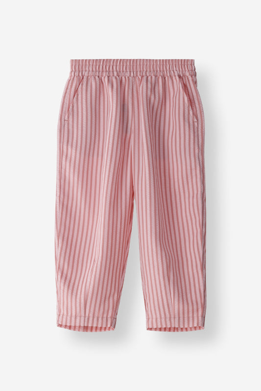 Relaxed Fit Stripe Crop Pant