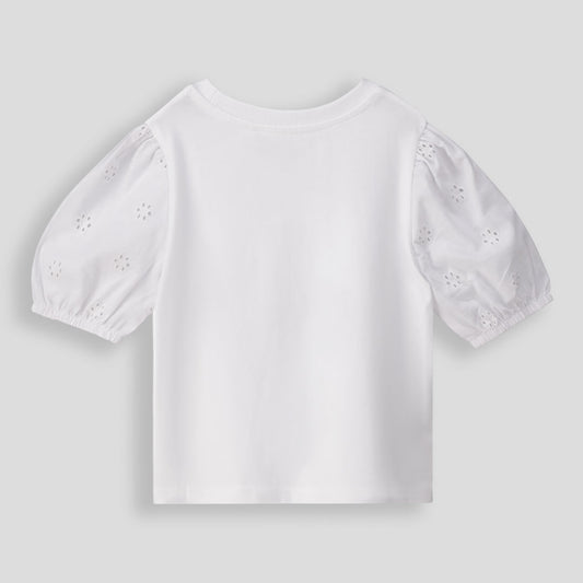 Girls Puff Sleeve Tee