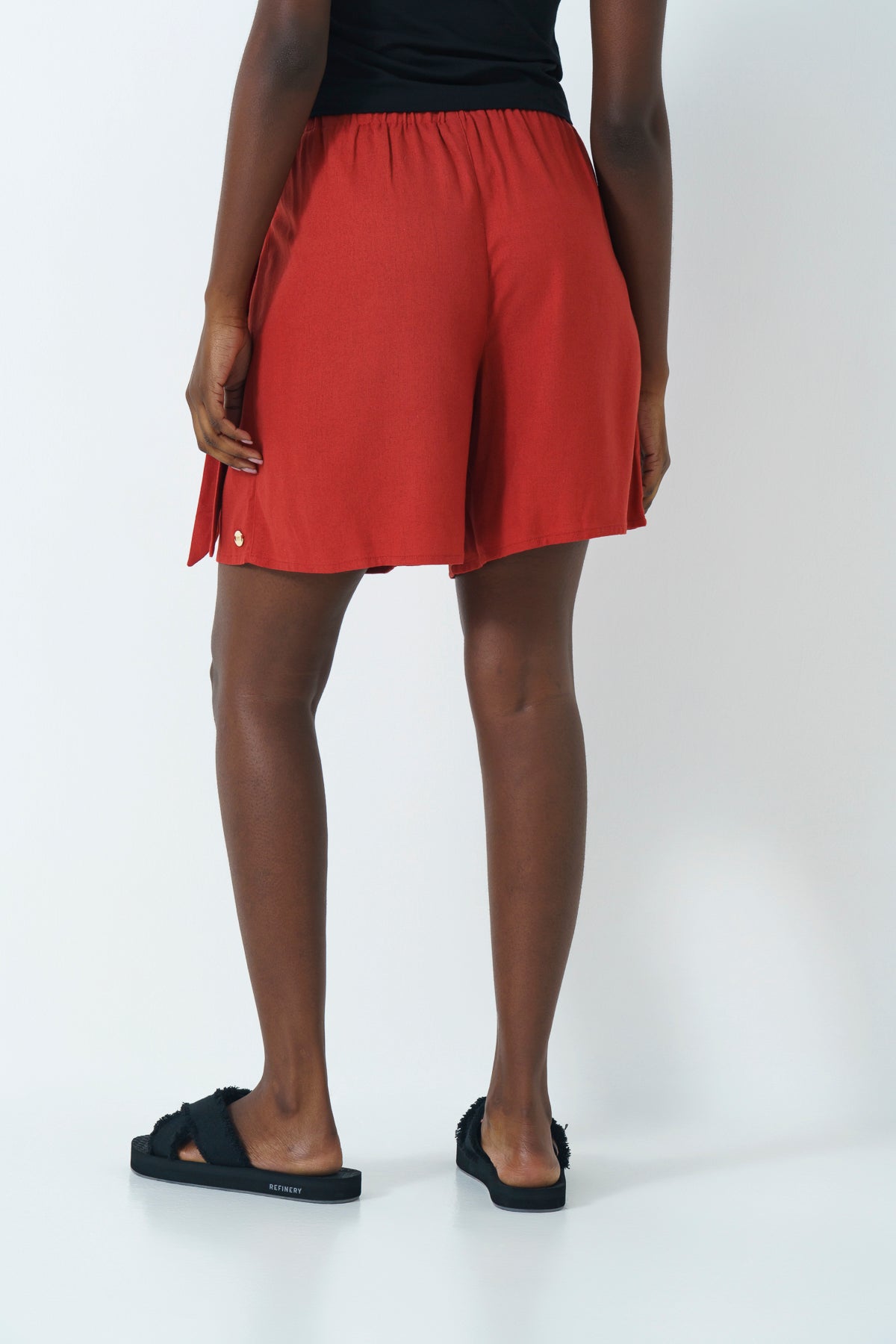 Front Tie Skort - Red