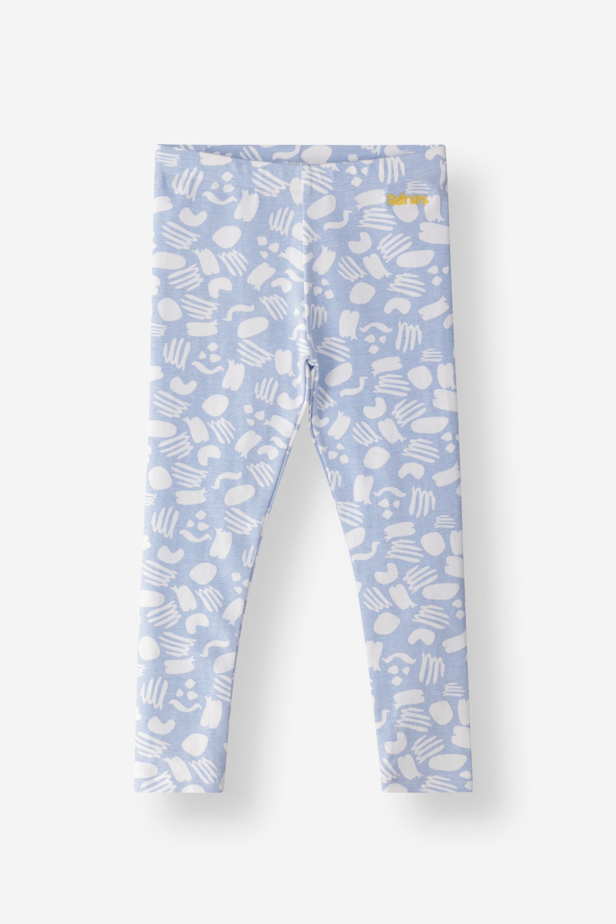Girls Printed Leggings - Blue
