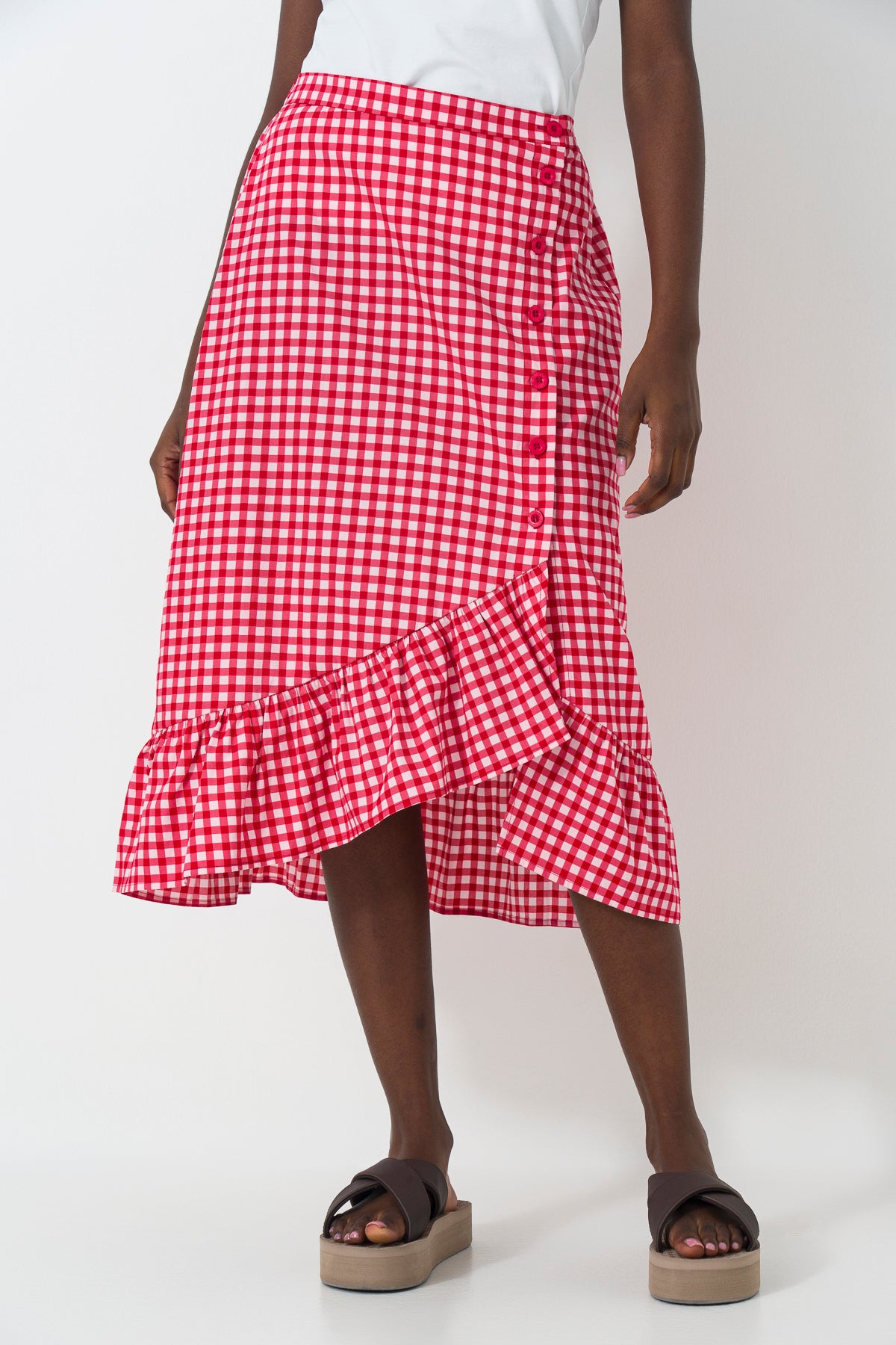 Frill-Bottom-Skirt