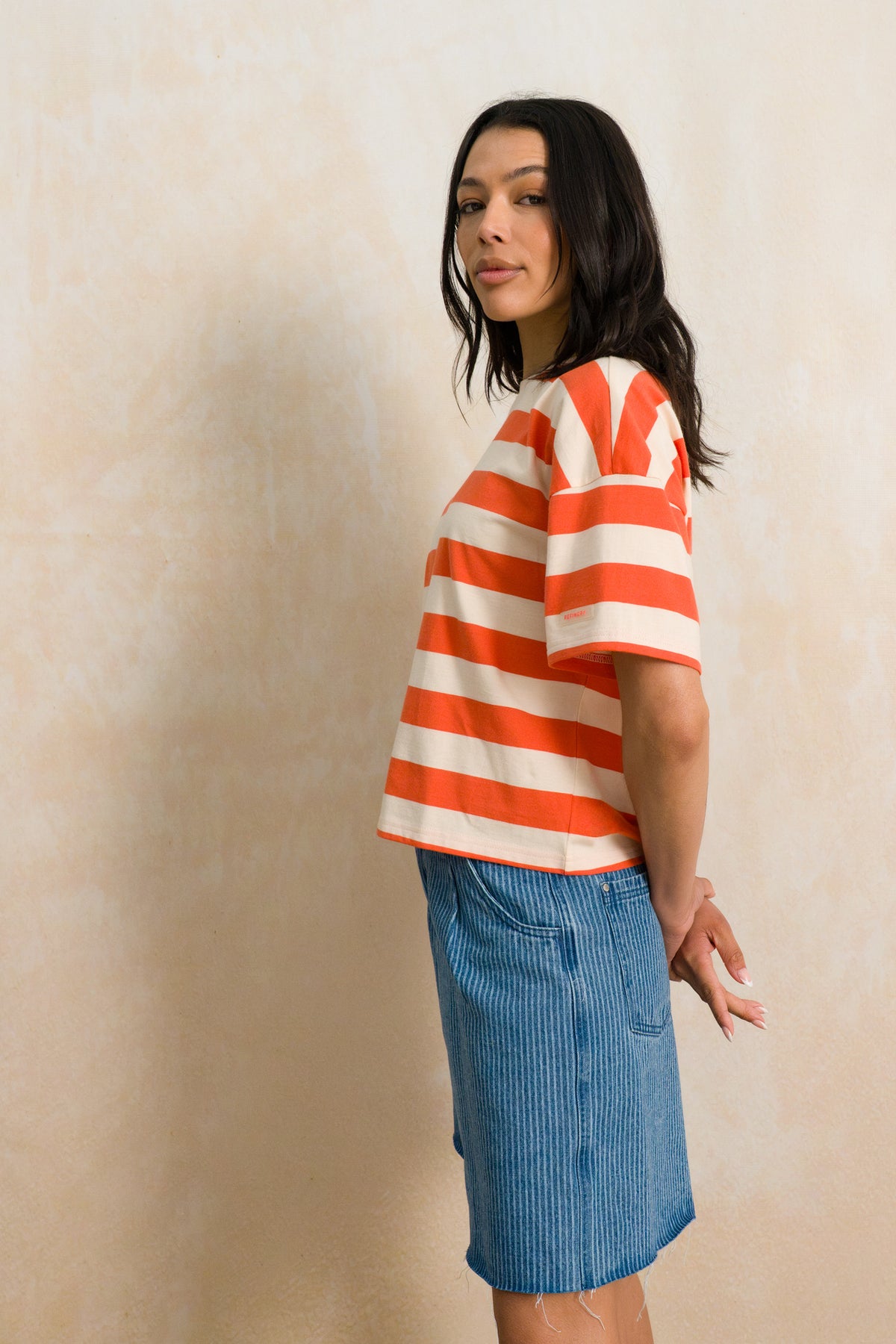 Striped Boxy T-Shirt
