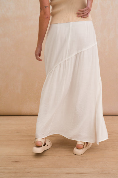 A-line Tiered Maxi Skirt