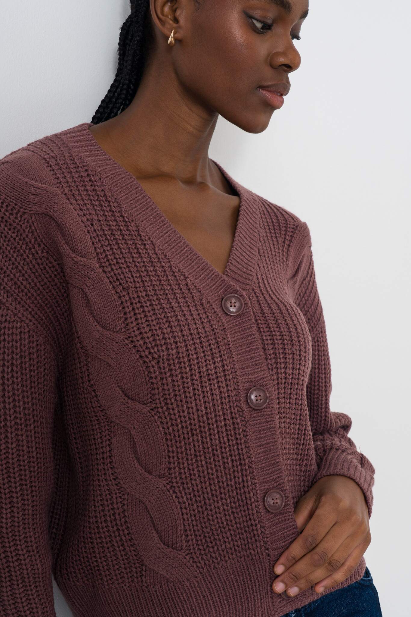 Chunky Cable Cardigan