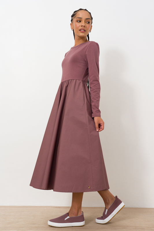 Long Sleeve Combo Dress