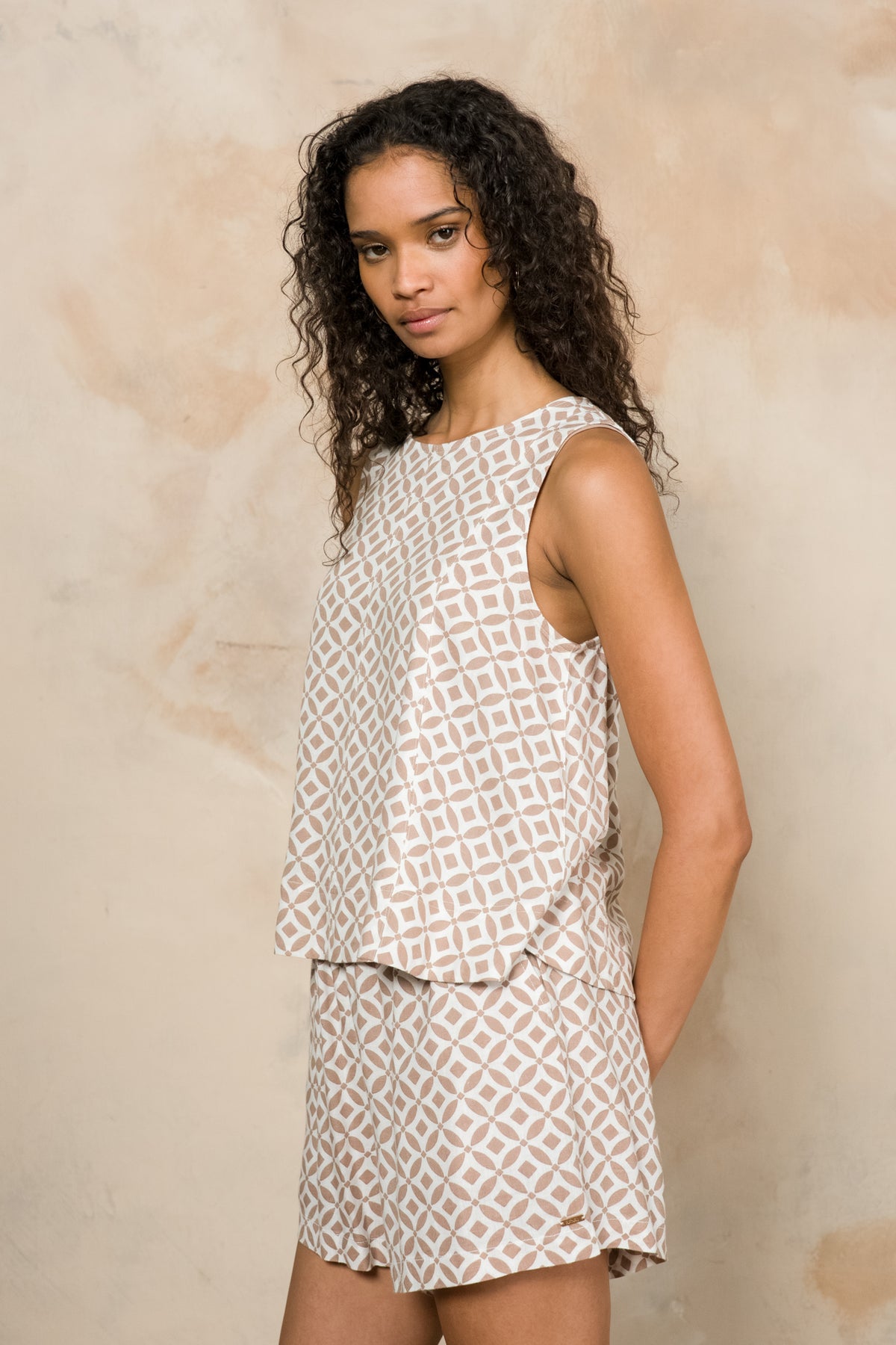 High Neck A-Line Top