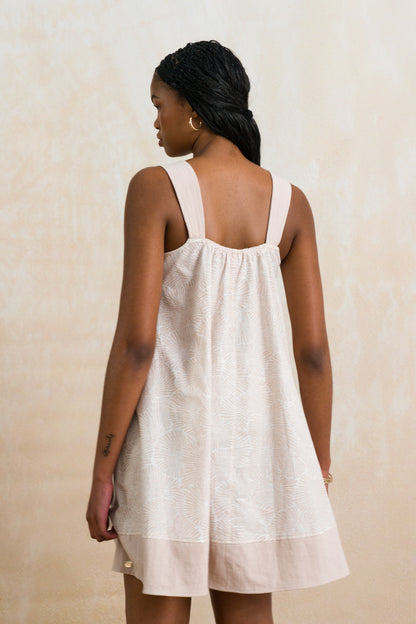 Scoop Neck A-Line Short Dress