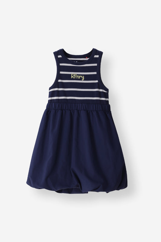 Striped Rib Bubble Dress