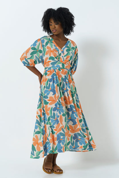 Mock Wrap Dress