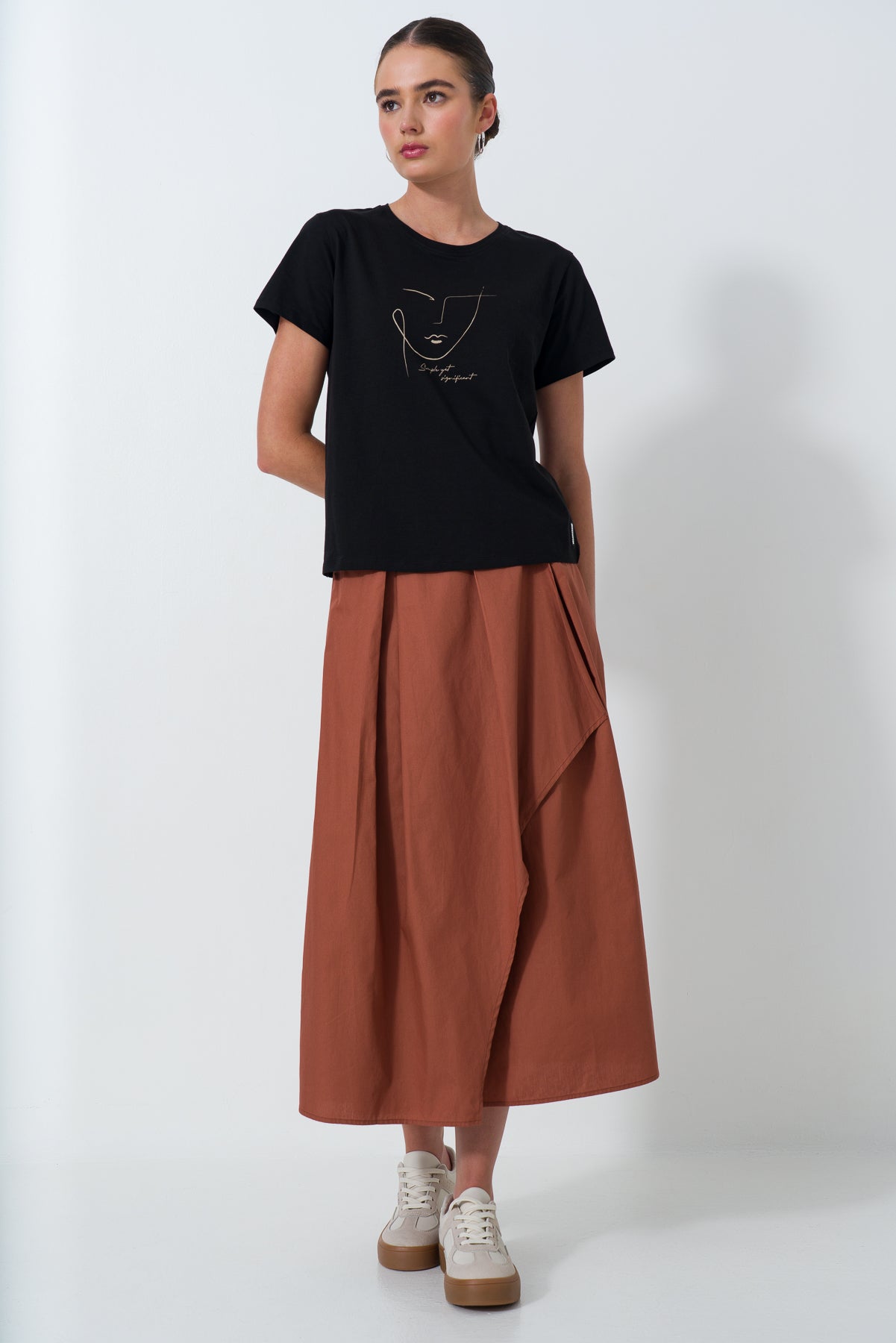 Mock Wrap Skirt