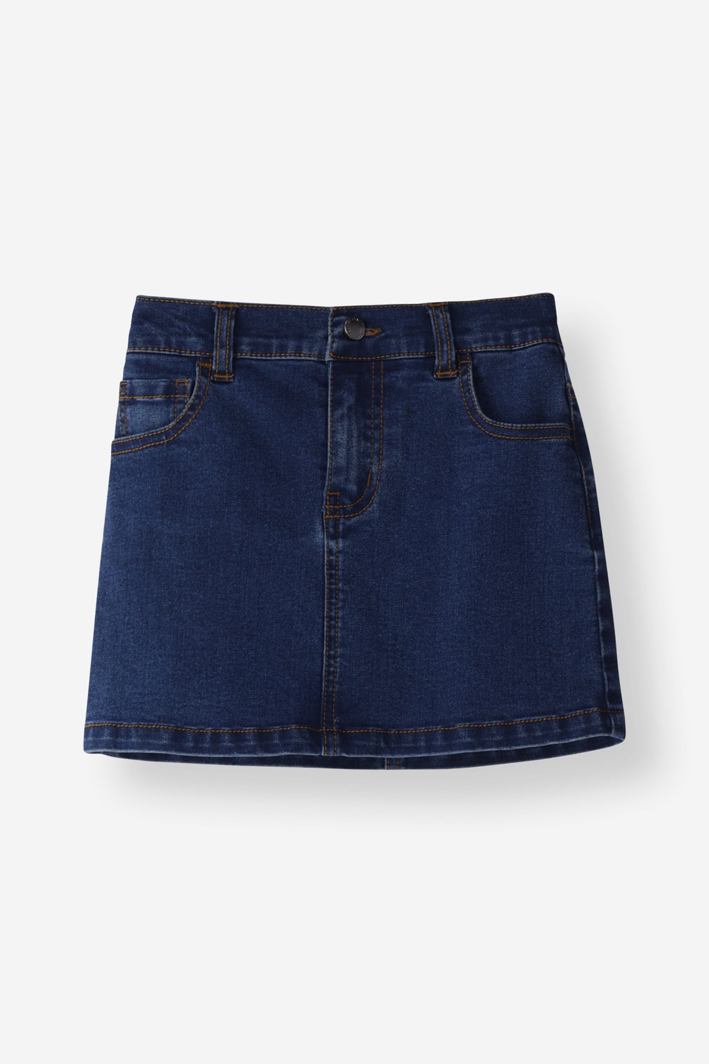 Fitted Denim Mini Skirt