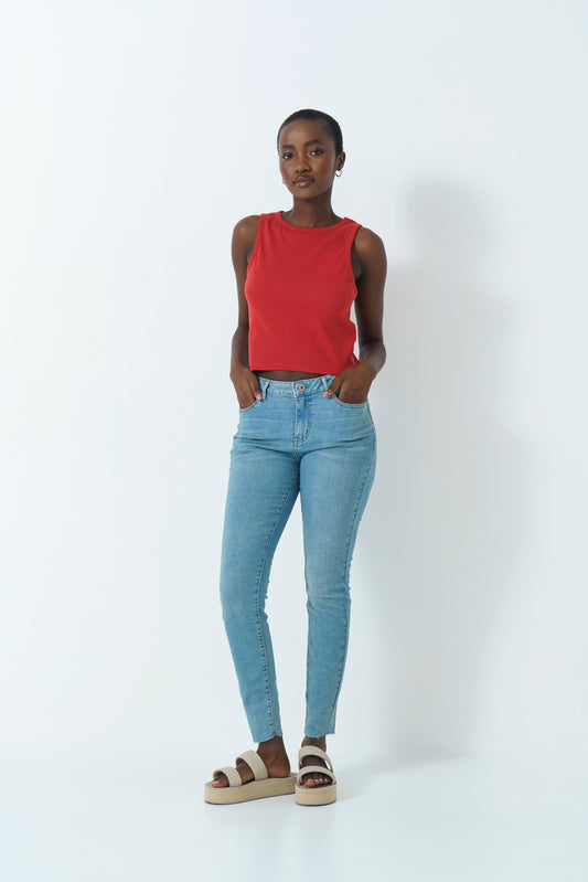 Rf12 Mid Rise Tinted Jeans
